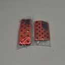 HZEL Car Pedal Cover, 2PCS Aluminum Alloy Vehicle Accelerator Gas Brake Pedal Pads, Non Slip No Drilling Auto Interior Foot Pedal Kit Compatible with 2011-2025 Grand Cherokee Durango(Red)