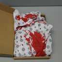 Vabean 1 Pack Unisex Hospital Gown and 1 Pack Gauze Bandage Roll, Patient Gowns Bloody Costumes for Halloween Cosplay Party Men Women Costume, Back Tie, One Size