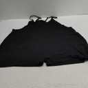 LILBETTER Women's Summer Casual Sleeveless Rompers Loose Spaghetti Strap Shorts Overalls Jumpsuit with Pockets (XX-Large, Black)