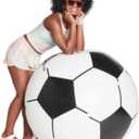 High Five - Jumbo Giant Inflatable Soccer Ball - Outside, Pool or Beach Play - 31 Inch Diameter - Packaging May Vary