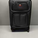 SwissGear Sion Softside Expandable Luggage  Carry-On Suitcase with 360 Degree Wheels & Retractable Handle  21 Inch, Perfect for 1-3 Night Trips  Dark Gray