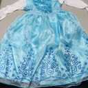 ReliBeauty Girls Sequin Princess Costume Long Sleeve Dress up, Light Blue(with Accessories), 4T, 110
