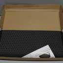 Pieviev Cat Litter Mat Double Layer Waterproof Urine Proof Trapping Mat 1 Pack (Black, 24x15 Inch (Pack of 1))