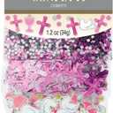 3 x Stunning Communion Day Confetti Foil & Paper Blend Pack - 1.2 oz. (1 Pack) - Perfect for Cherishing Holy Celebrations, Pink