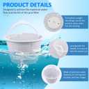 Upgraded Replacement Basket 27180-009-000 Direct Replacement for Hayward Pool Skimmer, Compatible with Hayward SP1070 SPX1070E Skimmers, 8'' Pool Skimmer Basket with Weights - White