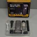 Compressed Air Duster Upgraded, 180000RPM Car Vacuum/Air Blower with LED Light, Cordless Air Duster Electric Cleaner Kit for PC/Keyboard/Car, Replaces Compressed Air Cans