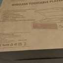 Vinyl Record Player Turntable with Built-in Bluetooth Receiver & 2 Stereo Speakers, 3 Speed 3 Size Portable Retro Record Player for Entertainment and Home Decoration (Brown)