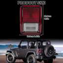 Clidr Tail Light Assembly for 2007-2018 Jeep Wrangler Rear Brake Stop Lamp w/Bulb Replace 55077891AH CH2800177 Left Driver Side