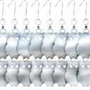 De-Bird Reflective Owls Decoys - 8-Pack, Silver Acrylic, Garden Style - Hanging Owls for Outside & Shiny Objects to Scare Birds - Outdoor Bird Deterrent for Patio & Porch