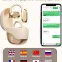 AI Real-Time Translation Earbuds,Wireless Earbuds,144 Languages Ear Buds,Two-Way Translator Earbuds,Bluetooth Headphones, Ear pods Wireless,HD Sound Translating Earbuds for Travel, Business-Skin-col