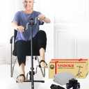 Pedal Exerciser Bike Hand Arm Leg and Knee Peddler Adjustable Fitness Equipment for Seniors, Elderly Home Pedal Exercise Bike for Total Body, with Gift Box (Classic Model)