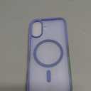 SUPFINE Magnetic for iPhone 17 Case (Compatible with MagSafe)(Military Grade Drop Protection) Translucent Matte Shockproof with Anti-Fingerprint Phone Cover 2025,Blue Purple