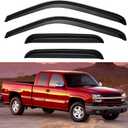 Window Visors Rain Guards for 1999-2006 Chevy Silverado/GMC Sierra 1500/2500/ 3500/ 2500HD, Window Vent Wind Deflectors Visors Shades for 2007 Silverado/Sierra Classic Model - Extended Cab