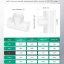 12-Pack 1 Inch PVC Tee Pipe Fittings, 3 Way Socket x Socket, Schedule 40 PVC Pipe Connectors for Plumbing, Irrigation & DIY Projects