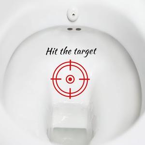 TESWEY Toilet Target Aiming Stickers, Multicolor Target Design for Toilet Training, Bathroom & Restroom