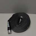 Garden Hose 25ft, Made of TPU(Not PVC), Ultra-Light & Flexible Water Hose, Non-Shrinking, Easy to Store, Drinking Water Safe Material, All-weather, Black&Gray