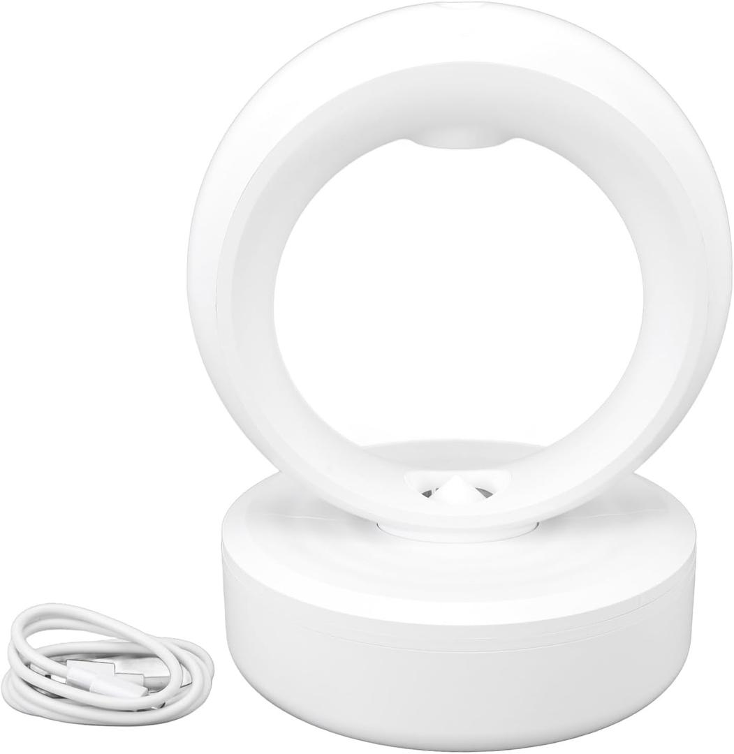 Anti Gravity Humidifier, 680ml Large Mist Drip Drop Humidifier White Automatic, 4hr Runtime, Mist Humidifiers for Bedroom Office