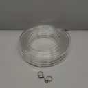 3/8 ID  1/2 OD - 25 ft Clear Plastic Tubing BPA Free and Non-Toxic, Multipurpose PVC Clear Tubing for Transfer Water Air Oil