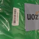 5ft Gold Pre Lit Collapsible Pop Up Christmas Tree, Glittery Golden Tinsel Artificial Pencil Xmas Trees with Red & Green Sequins and Colorful LED Lights for Indoor and Outdoor Decoration