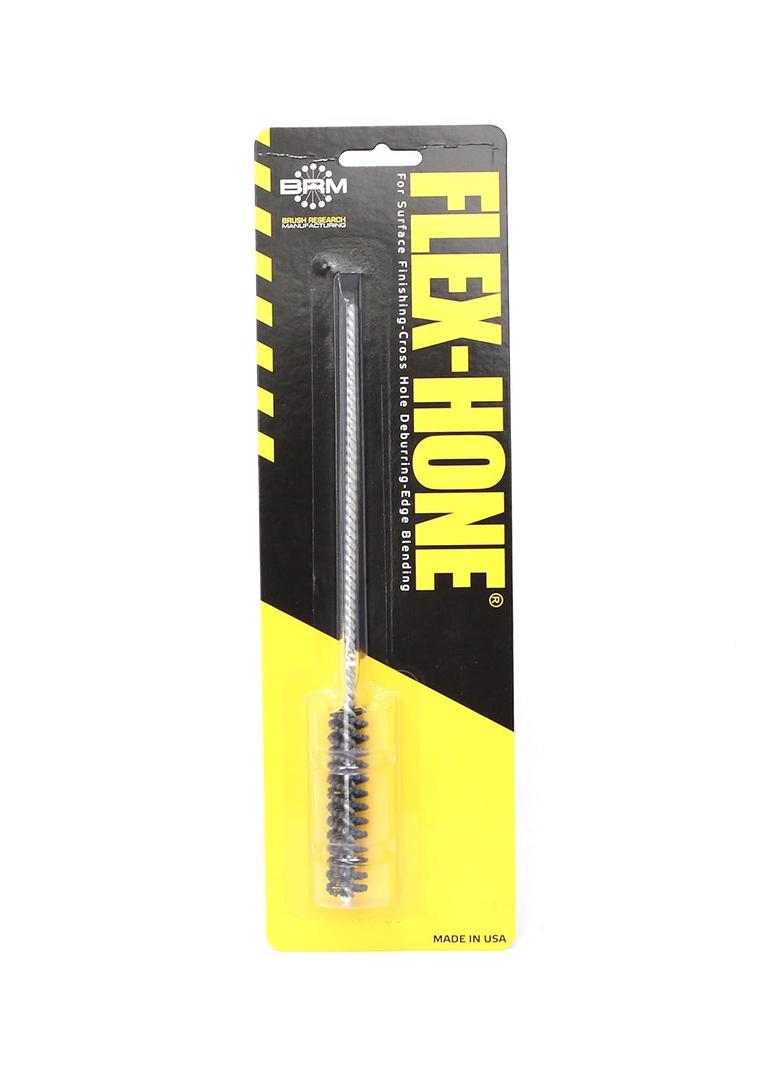 Brush Research BC1232 FLEX-HONE, 1/2" (12.7mm) Diameter, 320 Grit, Silicon Carbide, For Mild Steel, Stainless Steel, Cast Iron and Softer Ferrous Materials