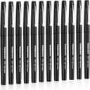 TWOHANDS Felt Tip Pens Fine Point Marker Pens,Black Fineliners,Medium Point(0.7mm),Journaling, Note Taking,Writing Markers,Fast Dry,12 count, 22011