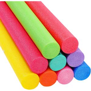 Yaomiao 55 Inch Bulk Pool Noodles Jumbo Foam Pool Noodles in The Swimming Pool Colorful Thick Noodles for Adults Floating and School Craft Projects, 9