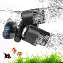 AQQA Aquarium Wave Maker - 4277GPH Fish Tank Wavemaker Magnetic Mount Suction /360+180Adjustable Double Powerhead/Ultra-quiet Circulation Pump,For Freshwater Saltwater
