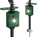 Motion-Activated Sprinkler, Solar Animal Repellent Outdoor - Deer Cat Deterrent with Motion Sensor & Flashing Lights, Protects Yard & Garden from Deer, Cats, Raccoons