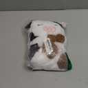 Breathing Cow Stuffed Animal, 11inch Cow Plush Soothing Stuffed Animal with Calming Music, Lights, Soft Breathing Plush for Kids, Adult (3-Levels Mode & Volume) (Black and White)