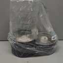 RIZZARI Dog Food Water Dispenser: 7L Automatic Black Large Stainless Steel Waterer with Filter - Gravity Water Feeder - Healthy Hydration for Pets Indoors Outdoors