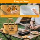 BBQ Blanket for Resting Meat, Large Capacity Resting Bag for Smoking & Barbecue, Reusable Brisket Blanket with Adjustable Shoulder Strap, Insulated Grilling Accessories for Steak, Beef, Turkey