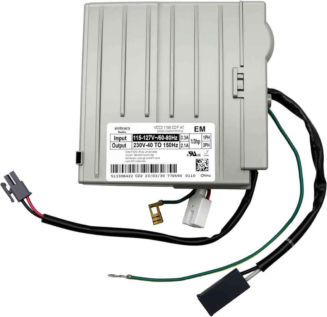 241577505 519306005 Refrigerator Inverter Control Board Compatible with Frigidaire Whirlpool Electrolux Kenmore Crosley Replacement for 1512577 7241577505 AP4393275 EAP2361242 PS2361242