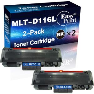 EASYPRINT (Double Black Toner Unit) Compatible D116L Toner Cartridge MLT-D116L Compatible for Samsung SL-M2625 M2825DW M2675FN M2875FW M2835 M2836 M2826ND M2885FW, Xpress M2676N M2626D
