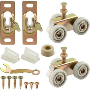Pocket Door Roller, Sliding Top Hanger Roller Compatible with Johnson Part 1125 & 1500 Hardware Kit, Pocket Door Hardware up to 275 lb for Bedrooms, Bathrooms, Kitchens
