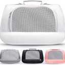 Small Pet Carrier for Cats, Rabbits, Guinea Pigs  Airline Approved Soft-Sided Travel Bag, Lightweight Dog Carrier, Ventilated & Foldable (Up to 10 lbs, Beige)