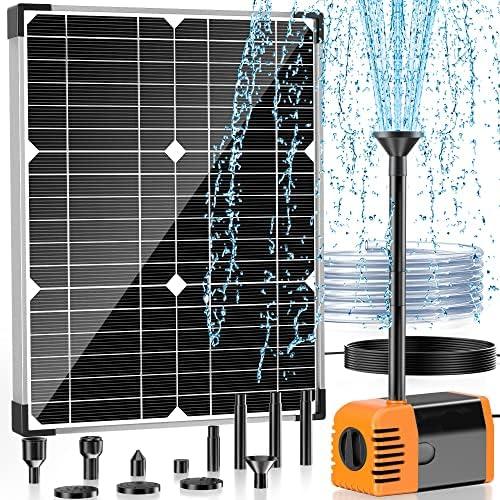 Amazon.com : POPOSOAP 20W Solar Water Pump, Solar Powered Water Pump Outdoor with 320GPH Solar Pump, 7 Sprayers, 16.4ft Cable, 6.6ft Tubing for Outdoor Pond, Fish Tank and Garden Water Features : Patio, Lawn & Garden