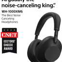 Sony WH-1000XM6 The Best Noise Canceling Wireless Headphones, HD NC Processor QN3, 12 Microphones, Adaptive NC Optimizer, Mastered by Engineers, Studio-Quality, 30-Hour Battery, Black