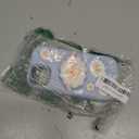 Kawaii 3D Sheep Phone Case for iPhone 15 (with Retractable Phone Stand & Grip) Cute Girly Cartoon Soft Silicone Phone Cover for Girls, Kids, Teens, and Women, Blue