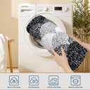 Bathroom Rugs, Thick Absorbent Bath Mat Rug Non Slip, Soft Shaggy Bath Room Floor Mats for Bathroom, Machine Washable,(24"70",Black)