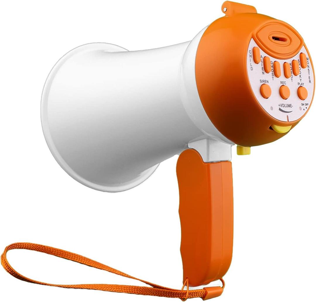 Megaphone for Kids - Cool Voice Changer Toy for Kids - Record & Play and Siren - Ideal Gift for Boys & Girls Ages 5-6-7-8+ Years old - Voice Changing Device - Cool Outdoor Toys Gift Ideas for Kid