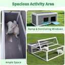 Rabbit Cage Outdoor Indoor, Tortoise Habitat Guinea Pig Cages Enclosure