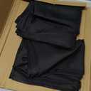 sancua Black Square Tablecloths 60x60 Inch, 2 Pack - Fabric Table Cloth for Square or Round Tables, Washable Polyester Table Cover for Dinner, Holiday Party, Decorative Display Tables