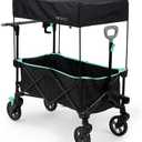 Summer Infant Ingenuity Pop 'N Ride Lightweight Stroller Wagon - Face-to-Face Seats for 2 with 3-Point Harnesses & Sun Canopy
