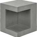 Monarch Specialties I 4130 Accent Table, 25" H, Indoor Or Outdoor, Side Table, Nightstand, End, Square, Bedroom, Living Room, Grey, Contemporary, Modern, 22.25"L x 22.25"W x 24.75"H