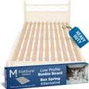 Meliusly SlatSure Queen Size Bunkie Board  Heavy Duty Vertical Bed Slats & Foldable Wooden Support Board for Sagging Mattress or Platform Bed Frame, Box Spring Alternative and Replacement