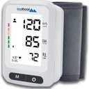 Oakridge Products Wrist Blood Pressure Monitor, Large LCD Backlit Display, Adjustable Cuff, Voice Broadcast, 240 Readings for 2 Users, Automatic BP Machine with Carrying Case, Batteries Included