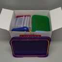 10 Pcs Set Plastic Food Storage Containers with Lids BPA Free Snap Lock Container Kitchen Pantry Organization for Meal Prep Lunch Salad Fruit Stackable Microwave Dishwasher Safe 150/350/850/2000 ml