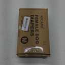 XPCARE Washable Female Dog Diapers, 2 Packs Reusable Doggie Diapers Absorbent Dog Diapers Female Leak-Proof Puppy Diapers Female Dogs for Heat Incontinence and Puppy Training (Medium)