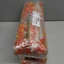 2 x SHareconn 20 Bundles Artificial Fall Flowers for Outdoors Decoration, Fake Silk Daisy Realistic Faux Plants UV Resistant for Planter Home Porch Patio Autumn Indoor Outside Decor, Sunset Red Orange