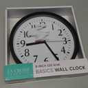 La Crosse 404-3025B 10-inch Basics Quartz Analog Wall Clock - Black